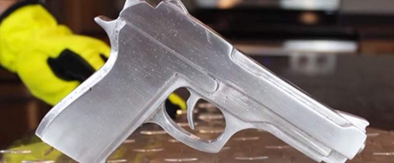 Create an interesting object from Styrofoam into aluminum. How is it possible?