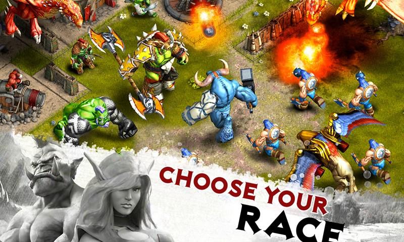 Heroes of War Orcs vs Knights - Clash of Clans Alternative