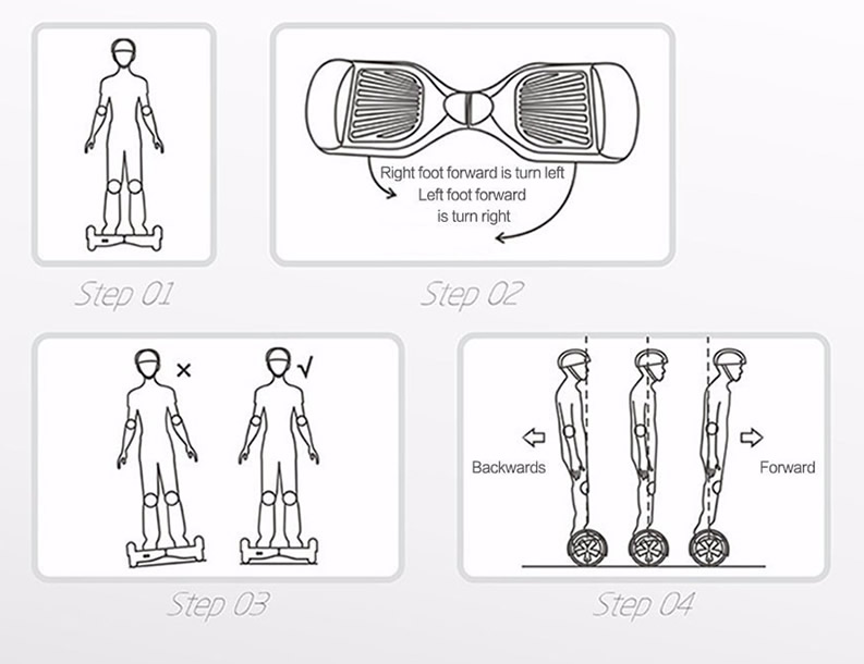 How to use th EROVER Two Wheels Smart Self Balancing Scooter