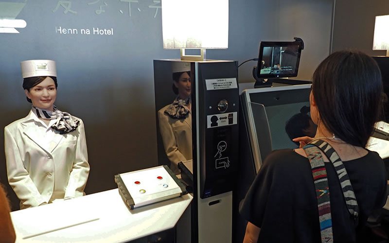 Japan's absurd robotic hotel is really major business