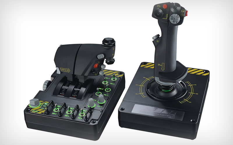 Fly High Inside Airplane Sims With The Saitek Pro Flight X-55 Rhino H.O.T.A.S.