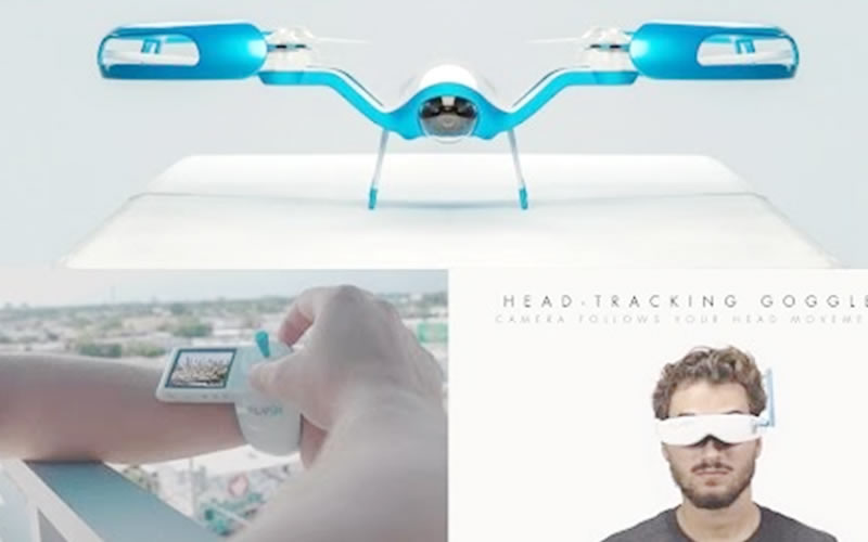 FLYBi Drone Brings Live View to a Whole New Level with Built-In VR