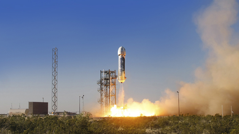 Blue Origin - Rocket Launches Lands for the Third Time