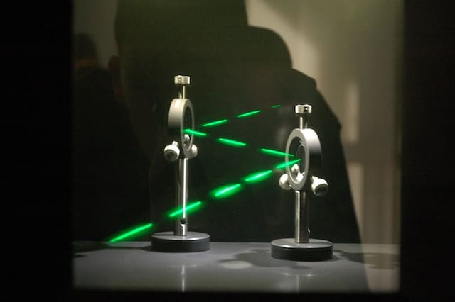 laser in a laboratory