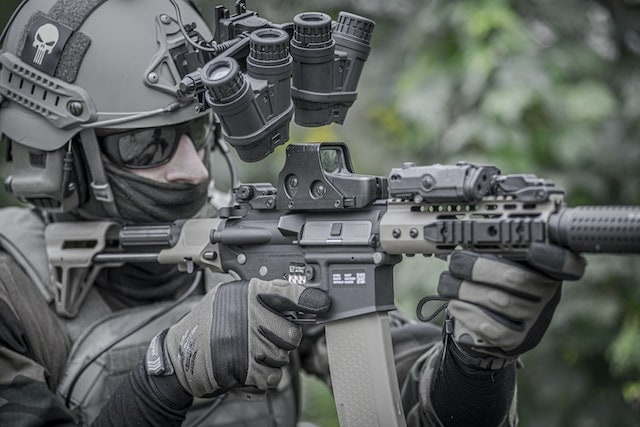 soldier with a gun