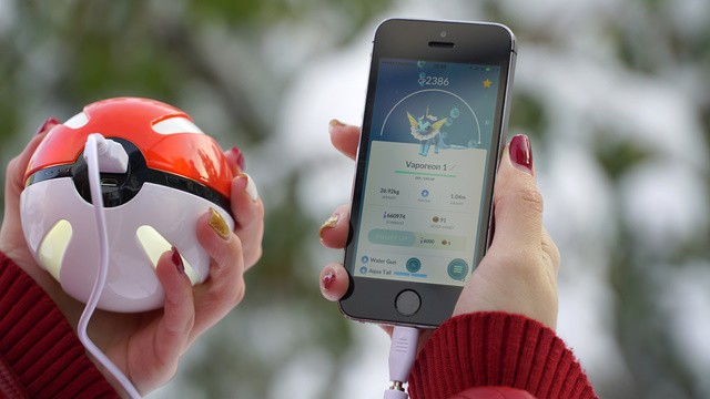 Playing Pokemon Go