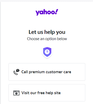 Yahoo let us help you