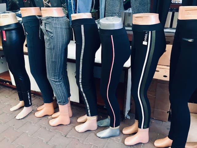 assorted pants display